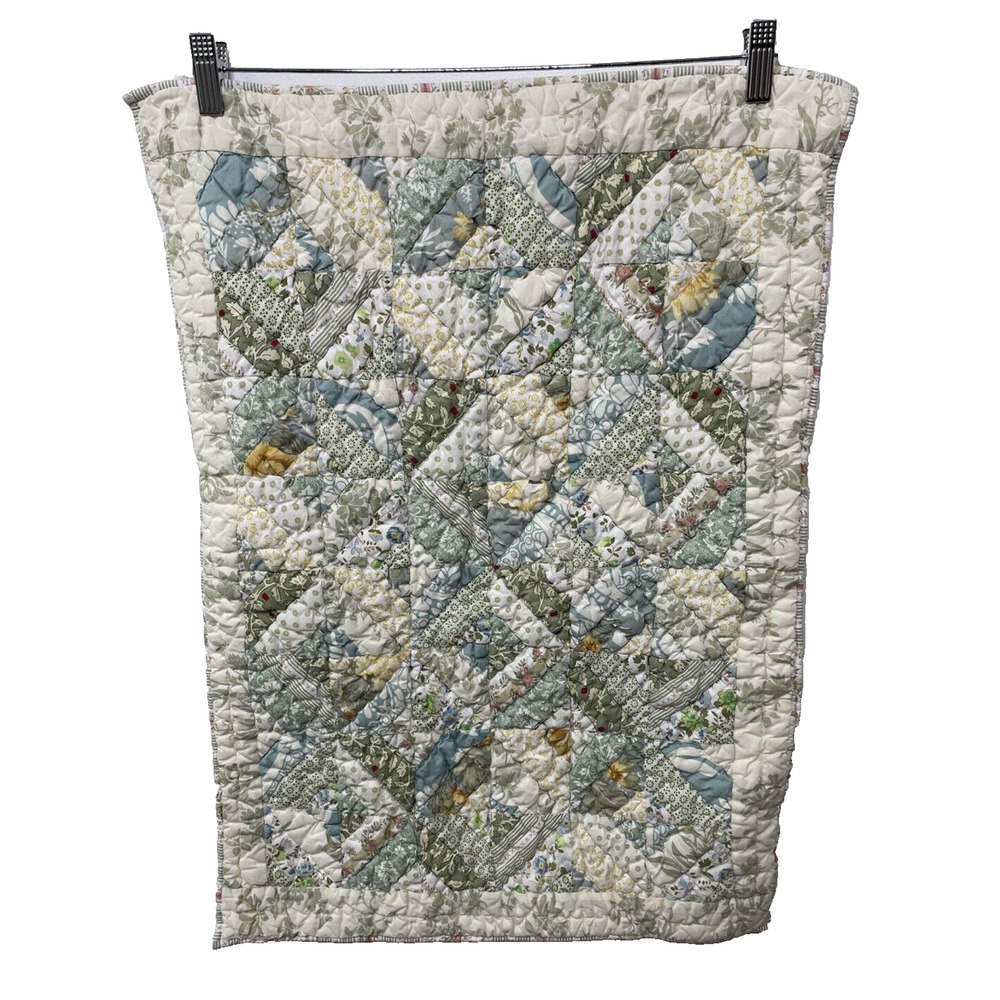 LL Bean Quilted Floral Cottage‎ Country Patchwork Pillow Sham STANDARD SIZE